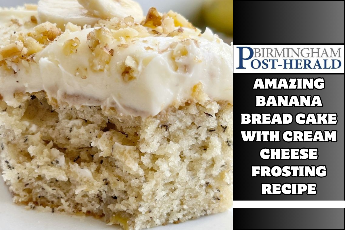 Amazing Banana Bread Cake with Cream Cheese Frosting Recipe