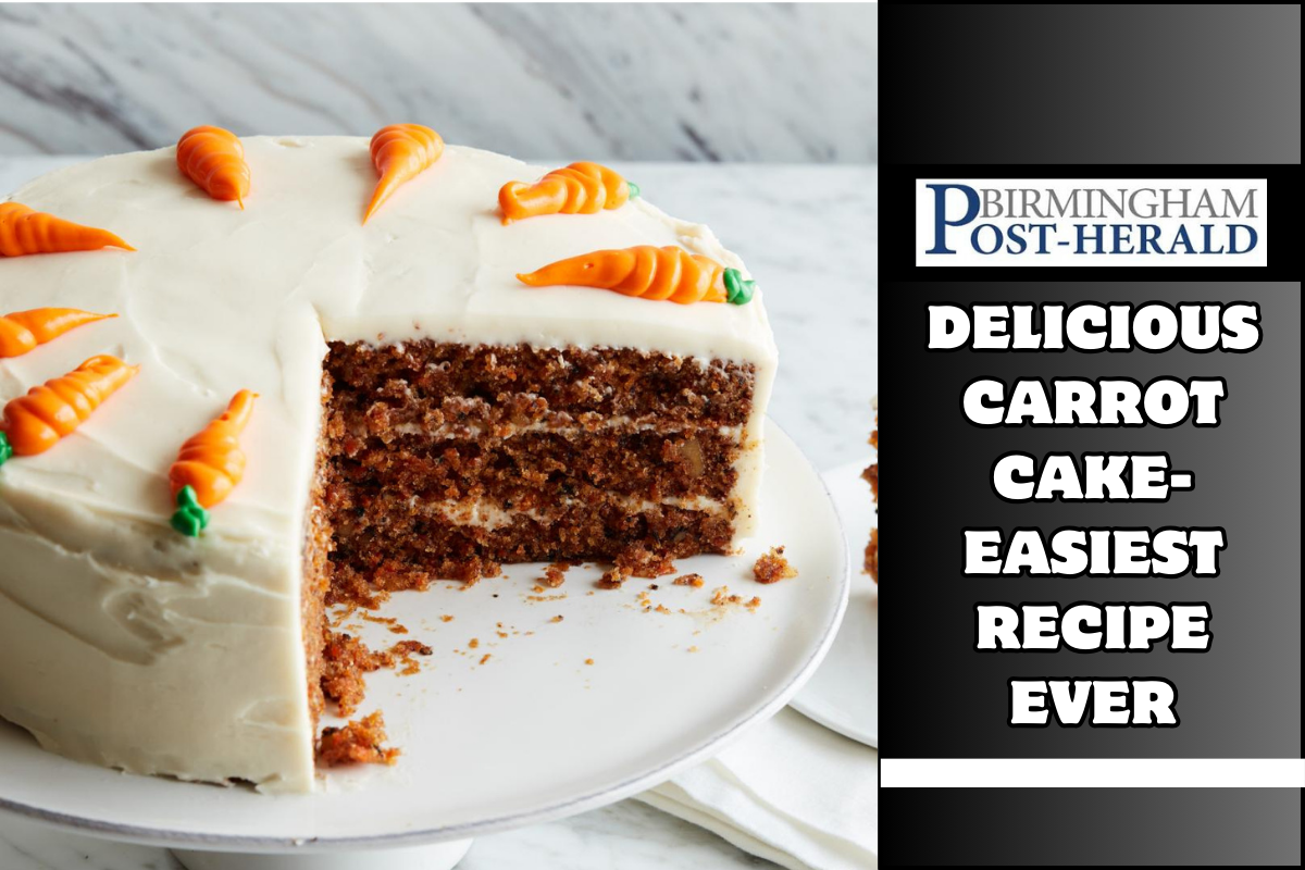 Delicious Carrot Cake- Easiest Recipe Ever