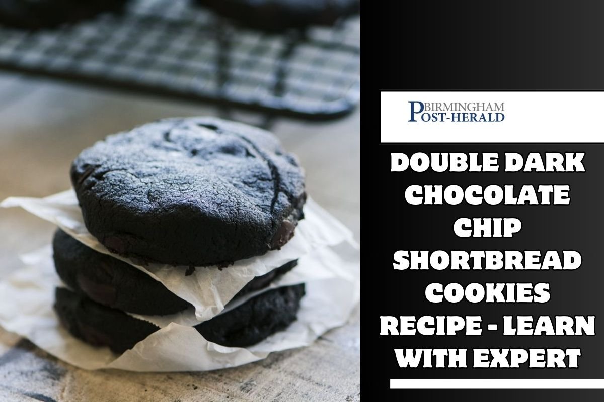 Double Dark Chocolate Chip Shortbread Cookies Recipe - learn with expert