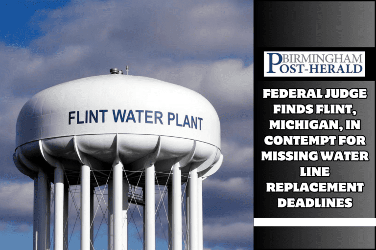 Federal judge finds Flint, Michigan, in contempt for missing water line replacement deadlines