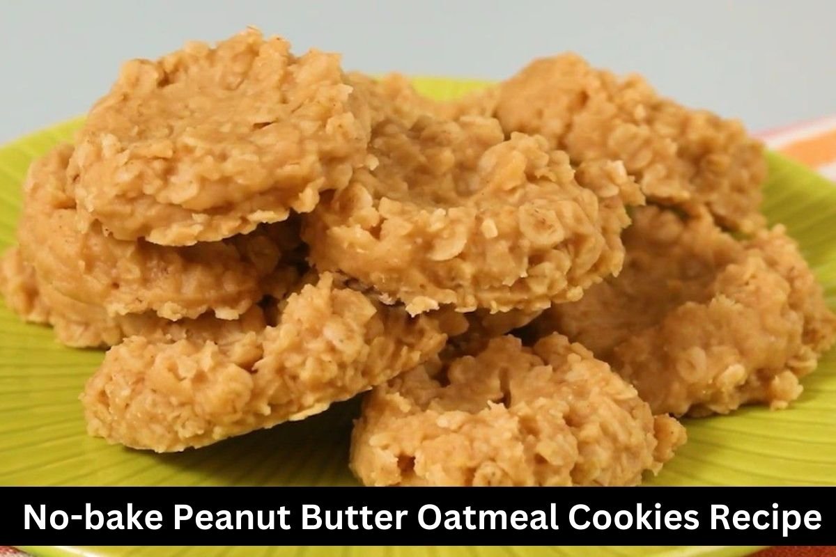 No-bake Peanut Butter Oatmeal Cookies Recipe