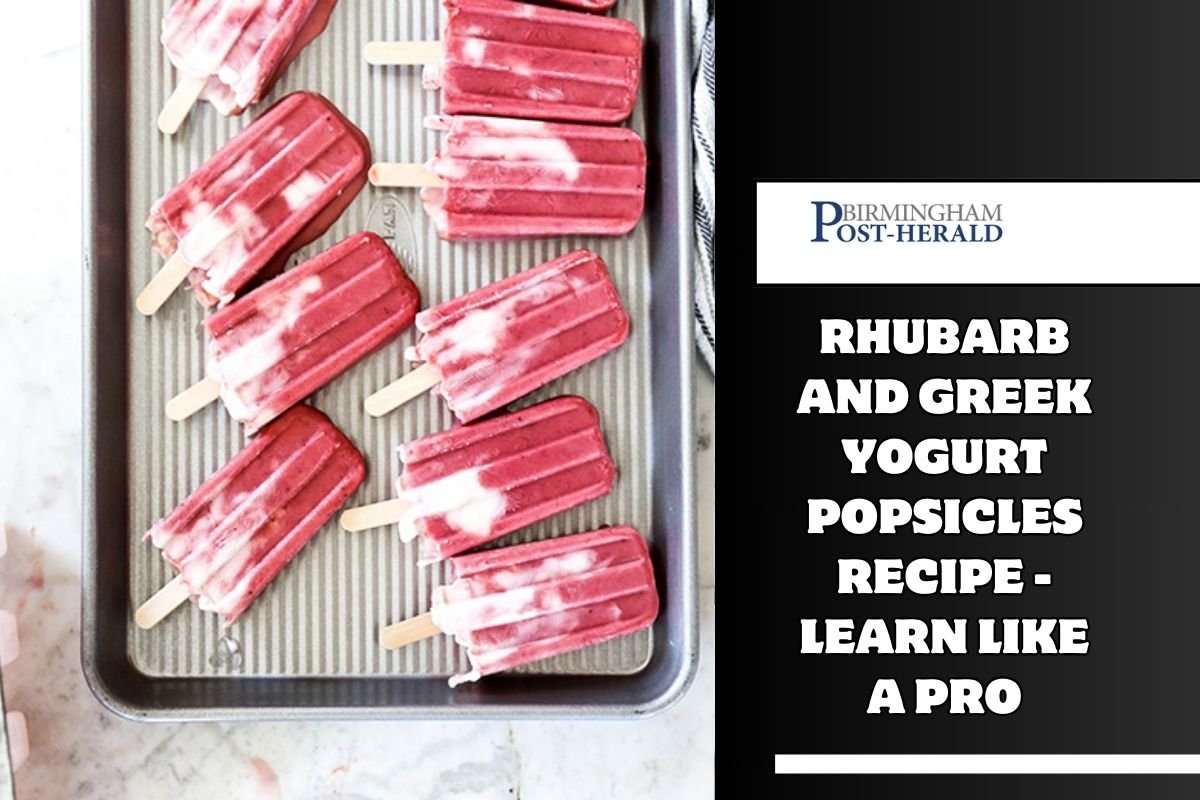 Rhubarb and Greek Yogurt Popsicles Recipe - learn like a pro