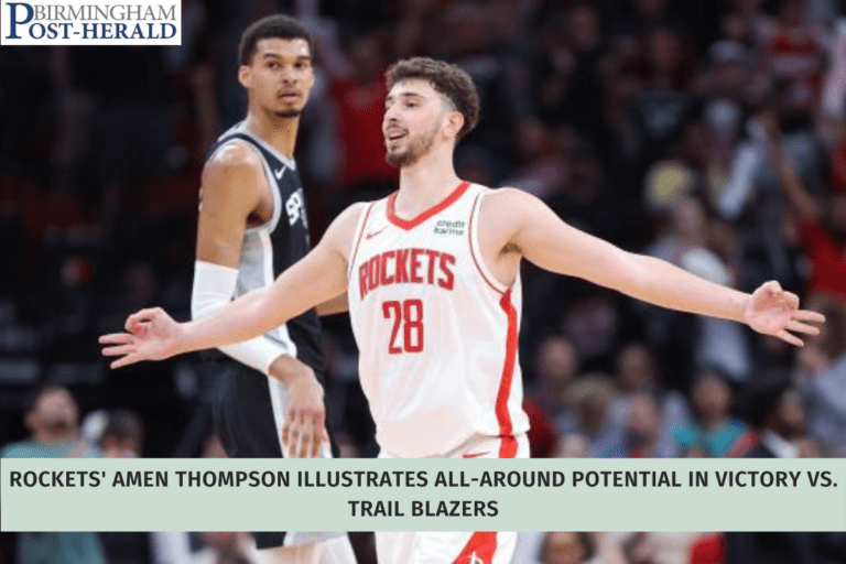Rockets' Amen Thompson Illustrates All-Around Potential in Victory vs. Trail Blazers