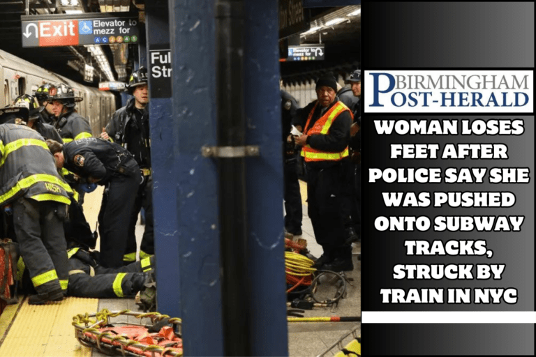 Woman loses feet after police say she was pushed onto subway tracks, struck by train in NYC